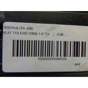 Recambio de centralita abs para seat toledo (1m2) 1.9 tdi referencia OEM IAM   