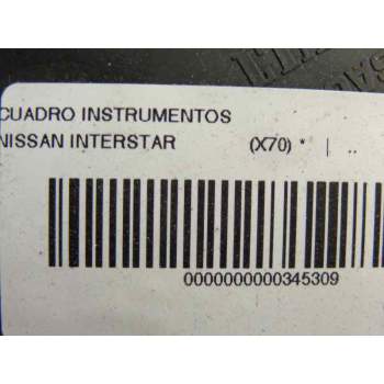 Recambio de cuadro instrumentos para nissan interstar (x70) 2.5 dci diesel cat referencia OEM IAM   