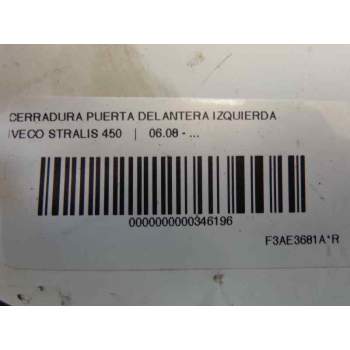 Recambio de cerradura puerta delantera izquierda para iveco stralis 450 referencia OEM IAM   