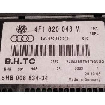 Recambio de mando calefaccion aire acondicionado para audi a6 c6 (4f2) 2.0 tdi referencia OEM IAM 4F1820043  