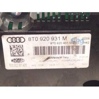 Recambio de cuadro instrumentos para audi a5 (8t3) 2.0 tdi referencia OEM IAM 8T0920931  