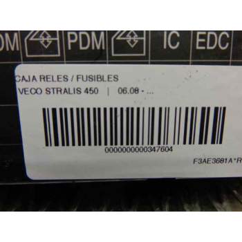 Recambio de caja fusibles para iveco stralis 450 referencia OEM IAM   