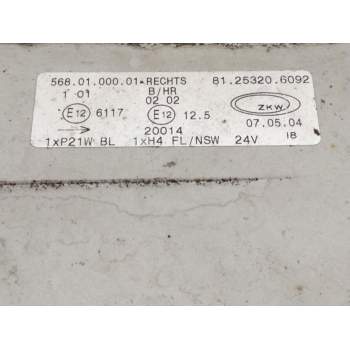 Recambio de piloto delantero derecho para man tg 360 a referencia OEM IAM 81253206092  