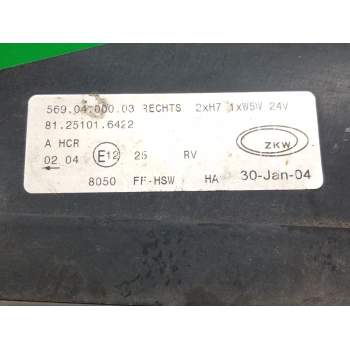 Recambio de faro derecho para man tg 360 a referencia OEM IAM 81251016422  