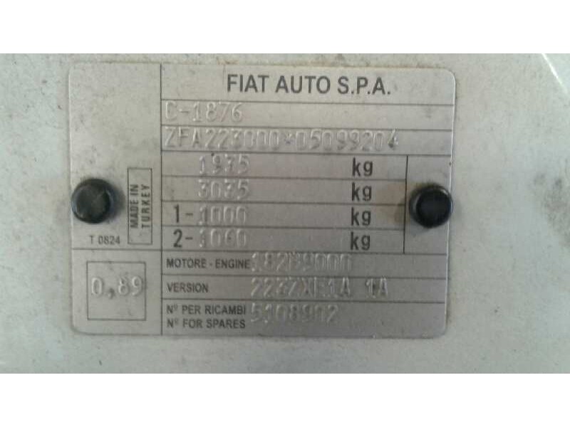 fiat doblo cargo (223) del año 2002