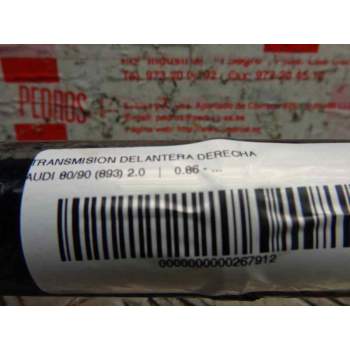 Recambio de transmision delantera derecha para audi 80/90 (893) 90 referencia OEM IAM 8A0407452JV  