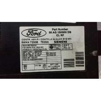 Recambio de modulo confort para ford focus berlina (cak) ghia referencia OEM IAM 5WK47230B  