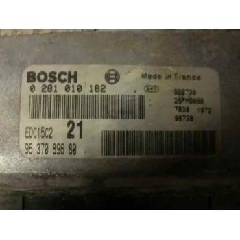 Recambio de centralita motor uce para peugeot 306 break 2.0 hdi cat referencia OEM IAM 0281010162 9637089680 