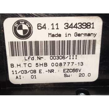 Recambio de mando calefaccion aire acondicionado para bmw x3 (e83) turbodiesel cat referencia OEM IAM 3443981  