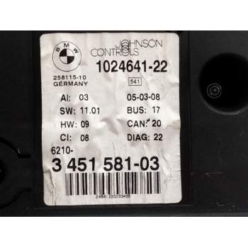 Recambio de cuadro instrumentos para bmw x3 (e83) turbodiesel cat referencia OEM IAM 345158103  