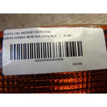 Recambio de piloto delantero derecho para nissan sunny berlina (n13) slx referencia OEM IAM   