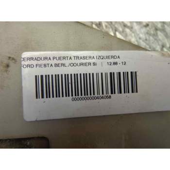 Recambio de cerradura puerta trasera izquierda para ford fiesta berlina 1.25 (55kw) 16v referencia OEM IAM   