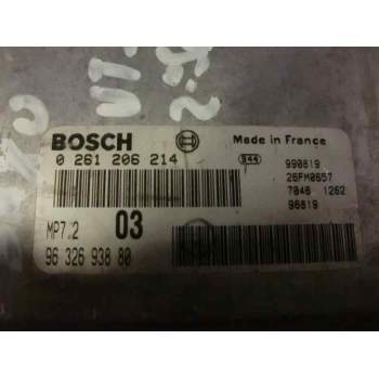 Recambio de centralita motor uce para citroën saxo 1.6 referencia OEM IAM 0261206214 9632693880 26FM0657