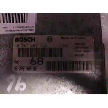 Recambio de centralita motor uce para citroën saxo 1.1 referencia OEM IAM 0261203736 9620398980 26FM0299