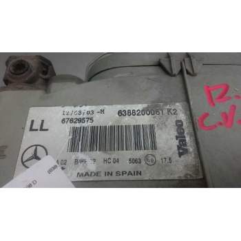 Recambio de faro izquierdo para mercedes-benz vito (w638) caja cerrada 108 d  (638.064) referencia OEM IAM 6388200061  