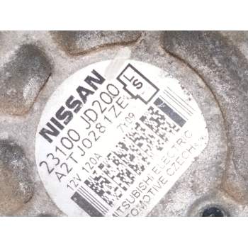 Recambio de alternador para nissan qashqai i (j10, nj10) 2.0 referencia OEM IAM 23100JD200  