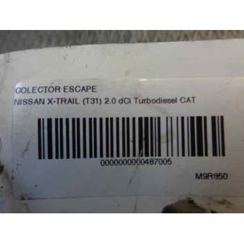 Recambio de colector escape para nissan x-trail (t31) 2.0 dci turbodiesel cat referencia OEM IAM   