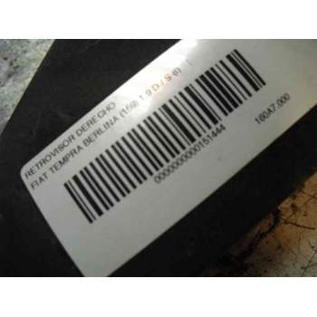 Recambio de retrovisor derecho para fiat tempra berlina (159) 1.9 d / s (i) referencia OEM IAM   
