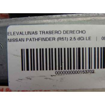 Recambio de elevalunas trasero derecho para nissan pathfinder (r51) 2.5 dci le referencia OEM IAM 827003X00A  