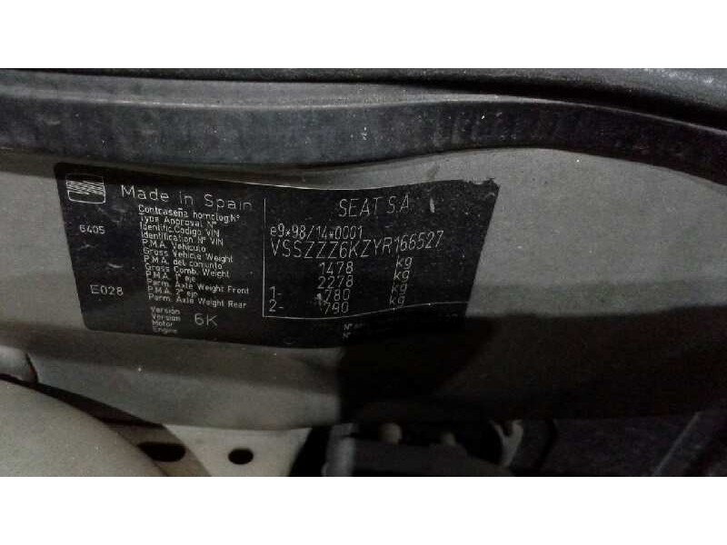 seat cordoba berlina (6k2) del año 2000