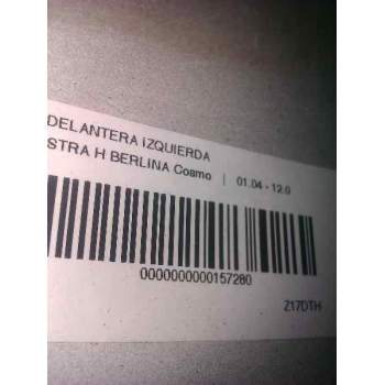 Recambio de aleta delantera izquierda para opel astra h berlina 1.7 16v cdti referencia OEM IAM   