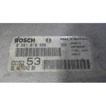 Recambio de centralita motor uce para citroën xsara picasso 2.0 hdi 90 sx top referencia OEM IAM 0281010996 9646774280 BOSCH