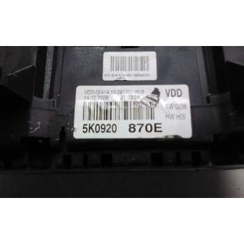 Recambio de cuadro instrumentos para volkswagen golf vi (5k1) advance referencia OEM IAM 5K0920870E  