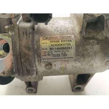 Recambio de compresor aire acondicionado para nissan navara np300 (d40) 2.5 dci referencia OEM IAM 92600KH70A  
