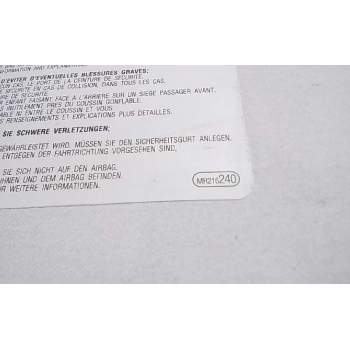 Recambio de parasol derecho para mitsubishi montero (v60/v70) 3.2 di-d cat referencia OEM IAM MR216240  