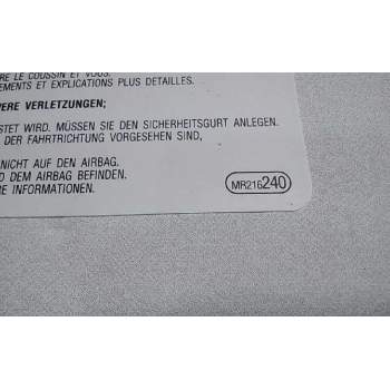 Recambio de parasol izquierdo para mitsubishi montero (v60/v70) 3.2 di-d cat referencia OEM IAM MR216240  