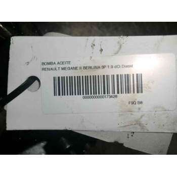 Recambio de bomba aceite para renault megane ii berlina 3p 1.9 dci diesel referencia OEM IAM   