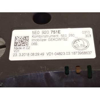 Recambio de cuadro instrumentos para skoda octavia iii (5e3, nl3, nr3) 2.0 tdi rs referencia OEM IAM 5E0920751  
