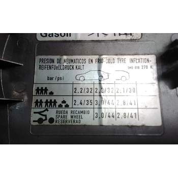 Recambio de tapa exterior combustible para seat leon (1m1) signo referencia OEM IAM 1M0010270K  