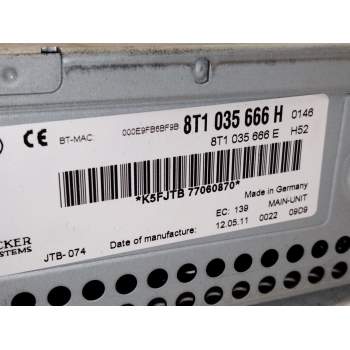Recambio de sistema audio / radio cd para audi a5 (8t3) 2.0 tdi referencia OEM IAM 8T1035666  