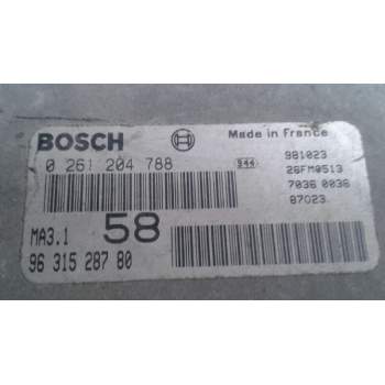Recambio de centralita motor uce para citroën saxo 1.1 seduction referencia OEM IAM 0261204788 9631528780 26FM0513