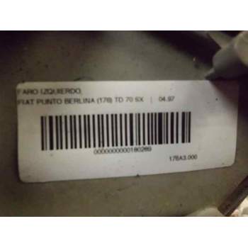 Recambio de faro izquierdo para fiat punto berlina (176) td 70 sx referencia OEM IAM 0046481414  