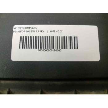 Recambio de motor completo para peugeot 206 sw 1.4 hdi referencia OEM IAM 8HX  