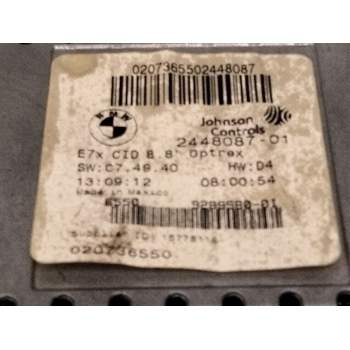 Recambio de pantalla multifuncion para bmw x5 (e70) xdrive 30 d referencia OEM IAM 244808701  