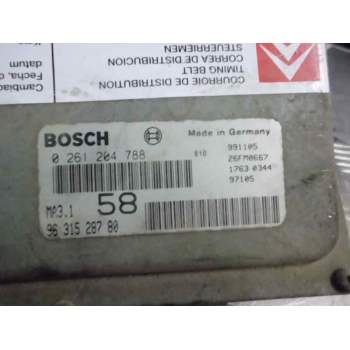Recambio de centralita motor uce para citroën saxo 1.1 image referencia OEM IAM 0261204788 9631528780 26FM0667