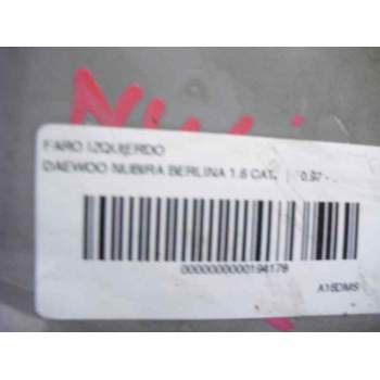 Recambio de faro izquierdo para daewoo nubira berlina sx (1999) referencia OEM IAM 96272015  
