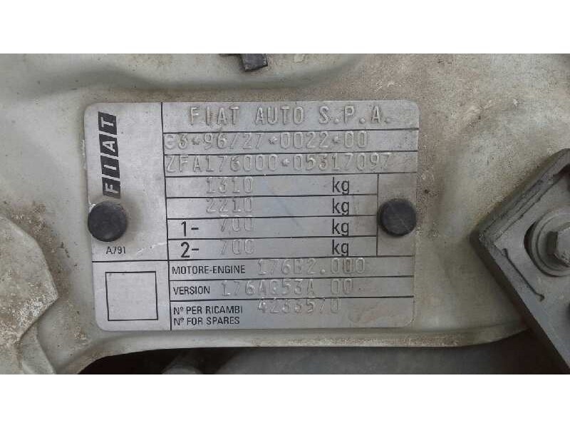 fiat punto berlina (176) del año 1998