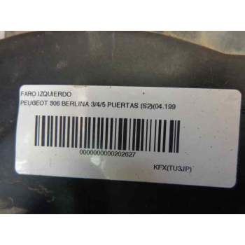 Recambio de faro izquierdo para peugeot 306 berlina 3/4/5 puertas (s2) xn referencia OEM IAM   