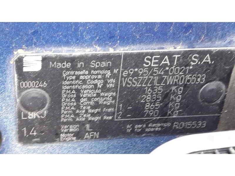 seat toledo (1l) del año 1997