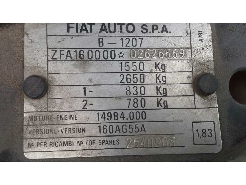 fiat tipo (160) del año 1992