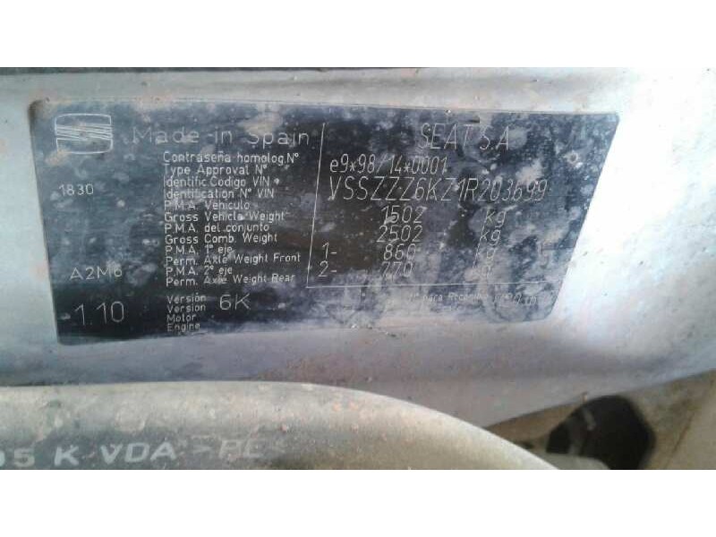 seat ibiza (6k1) del año 2001