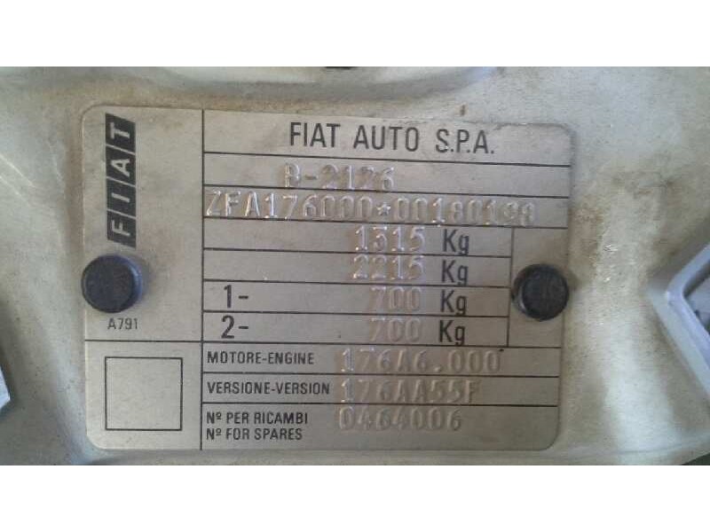 fiat punto berl. (176) del año 1994