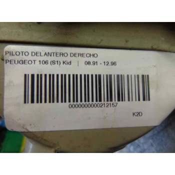 Recambio de piloto delantero derecho para peugeot 106 (s1) 1.0 referencia OEM IAM   