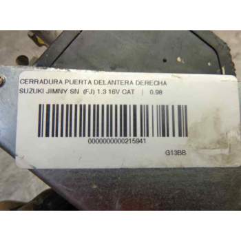 Recambio de cerradura puerta delantera derecha para suzuki jimny sn (fj) 1.3 16v cat referencia OEM IAM   