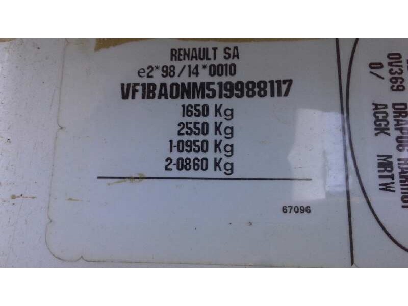 renault megane i fase 2 berlina (ba0) del año 1999