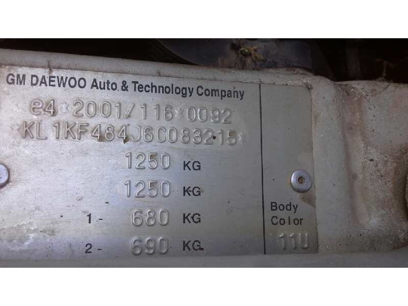 chevrolet matiz del año 2005